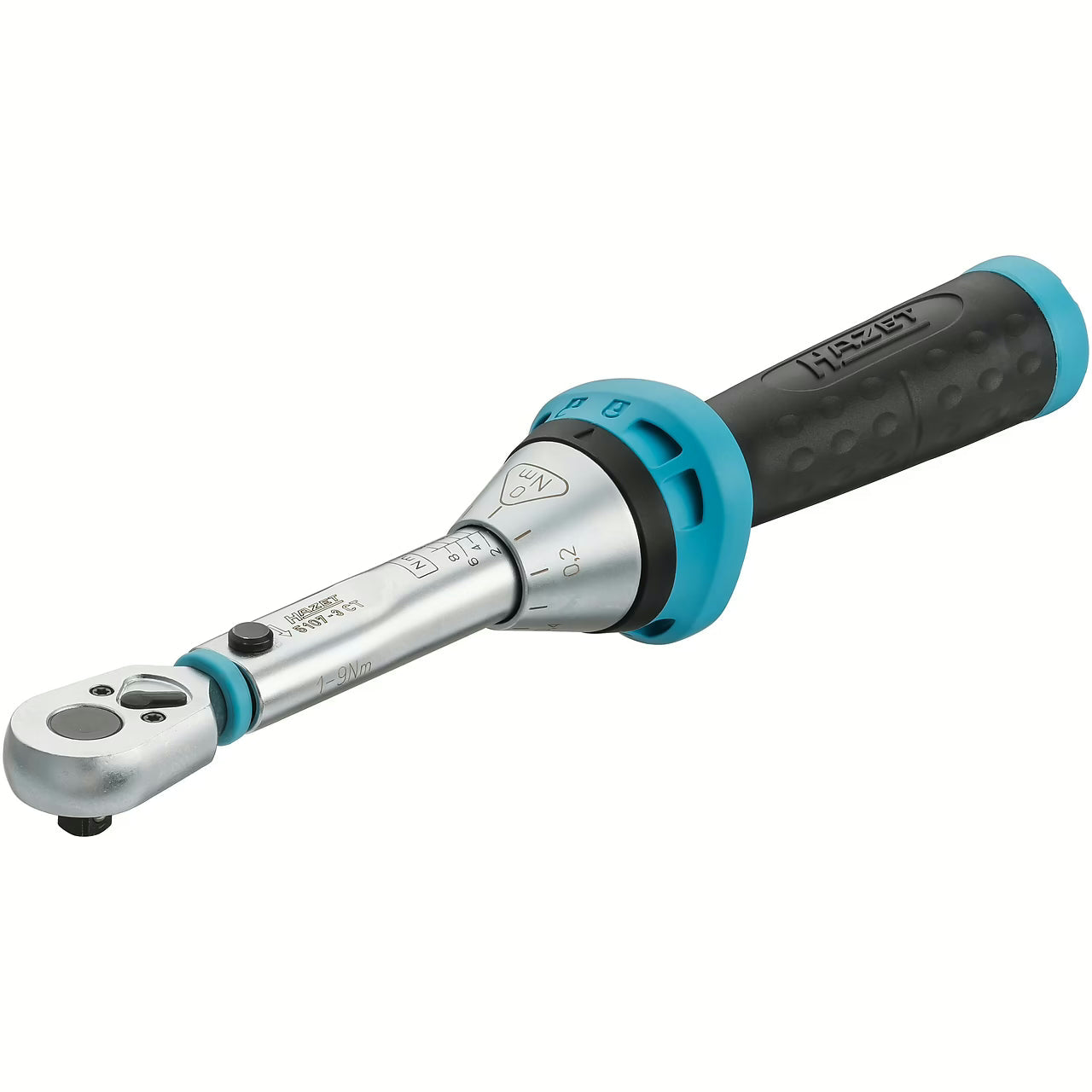 Hazet 5107-3CTCAL 1⁄4″ Torque wrench with DAkkS calibration certificate ∙ 1 – 9 Nm ∙ ±4%