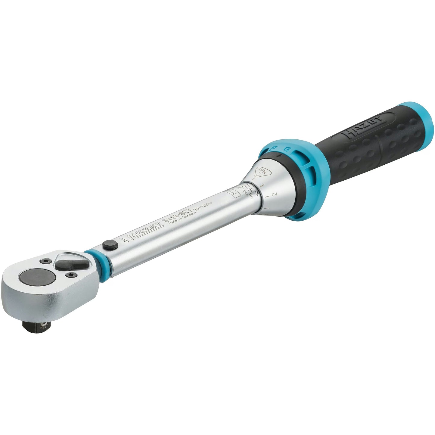Hazet 5111-3CTCAL 3⁄8″ Torque wrench with DAkkS calibration certificate ∙ 20 – 120 Nm ∙ ±3%