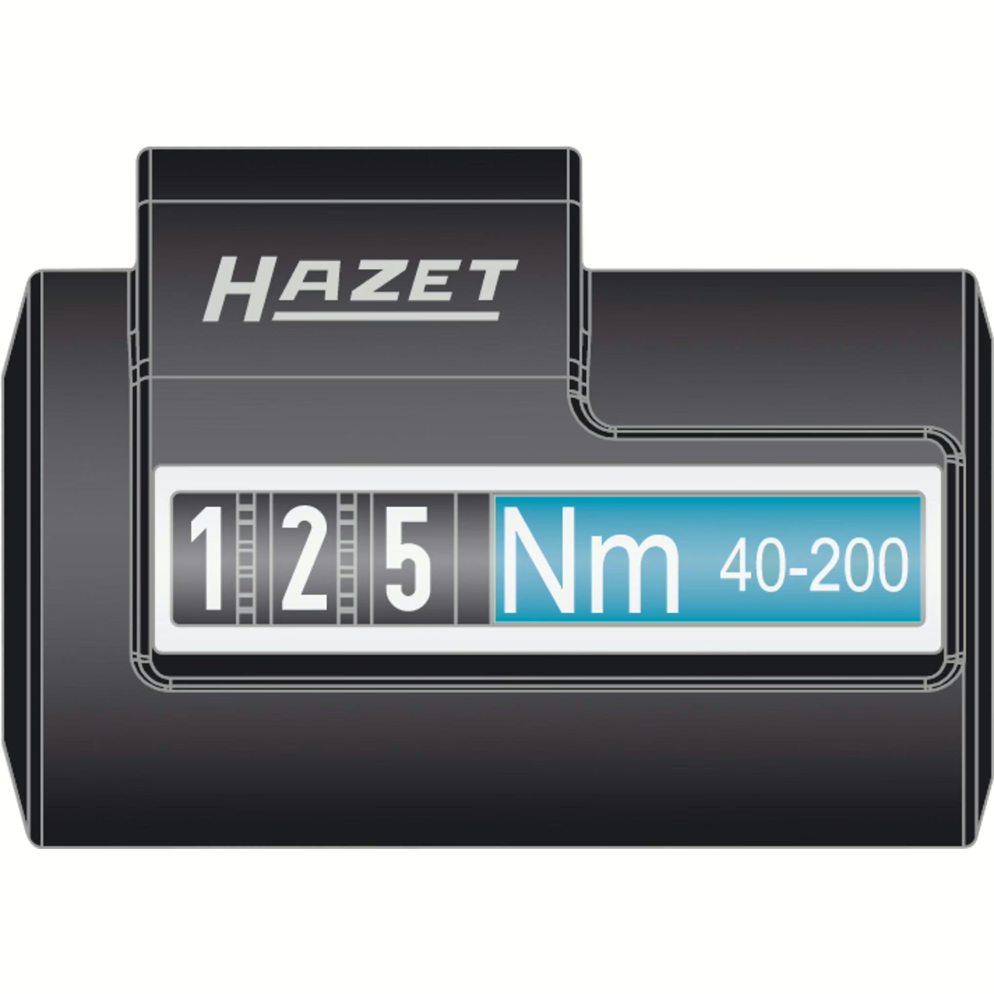 Hazet 5121-2CLTCAL 1⁄2″ Torque wrench with DAkkS calibration certificate ∙ 20 – 120 Nm ∙ ±4%