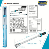 Hazet 5123-3CT 1⁄2″ Torque wrench - 60 – 320 Nm - ±3%