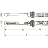 Hazet 5290-3CT - 9 x 12 mm Torque wrench ∙ 10 – 60 Nm ∙ ±3%