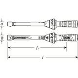 Hazet 5292-3CT - 14 x 18 mm Torque wrench ∙ 40 – 200 Nm ∙ ±3%