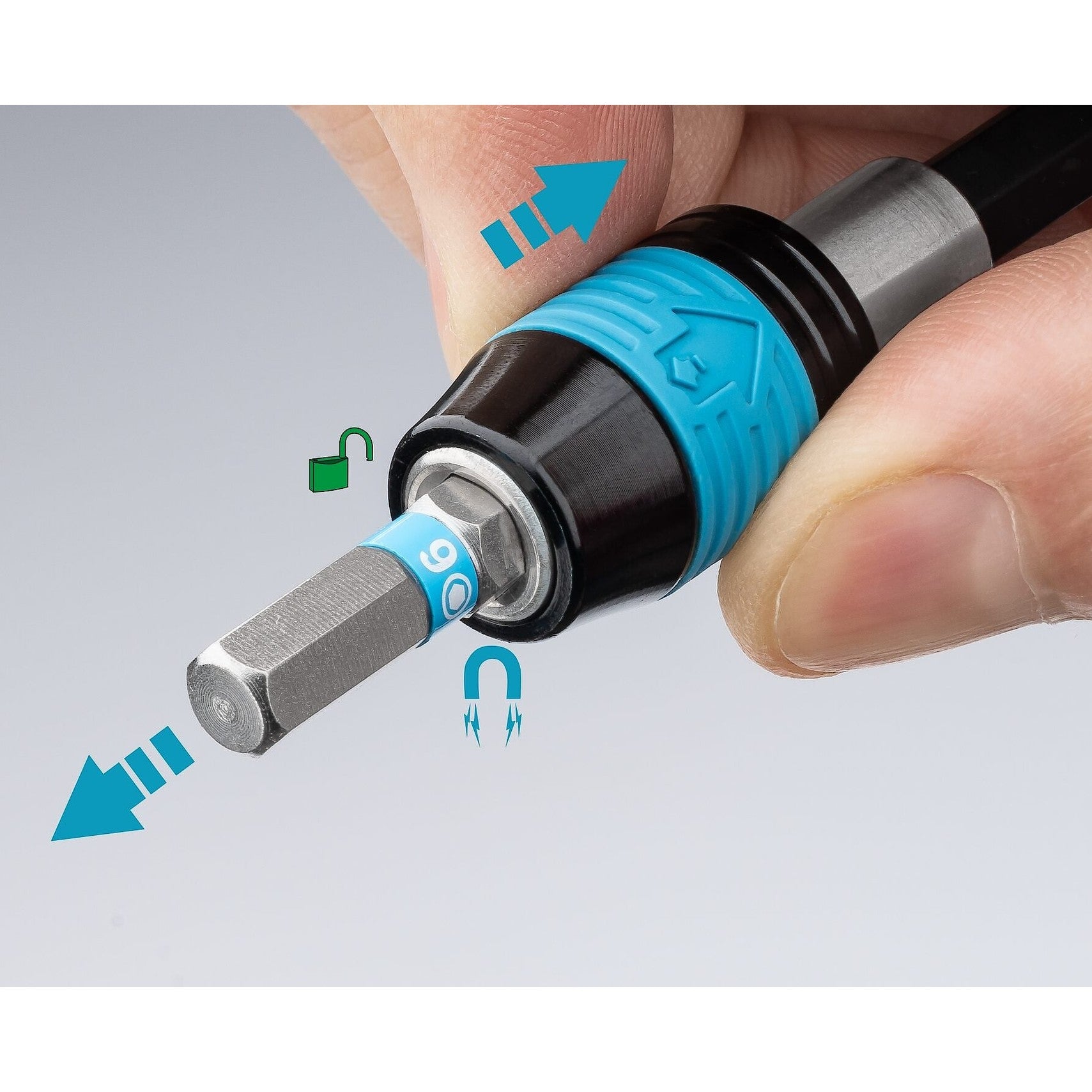 Hazet 6005CT-100 Ratcheting Torque T-Handle Screwdriver, 1/4" Hex Drive, Reversible, 4.0 - 10.0 Nm