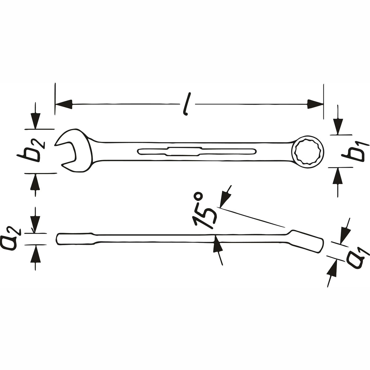 Hazet 600N-15 Combination wrench