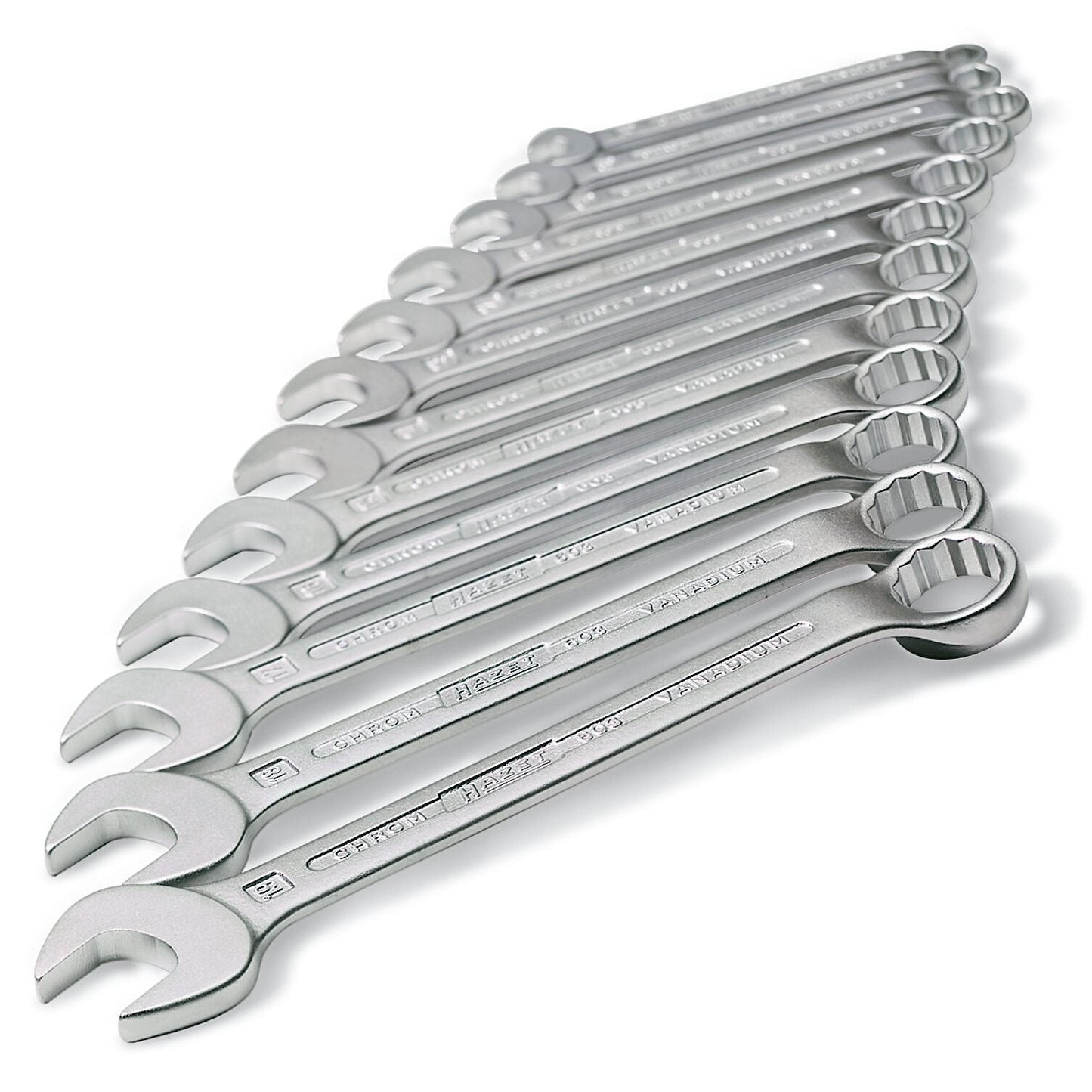 Hazet 603/17N 12 Point Combination Wrench Set 17 pc Metric
