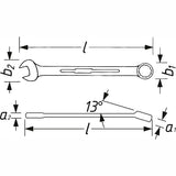 Hazet 606-19 Ratcheting combination wrench
