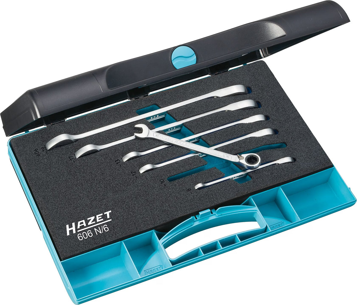 Hazet 606N/6 Ratcheting combination wrench set
