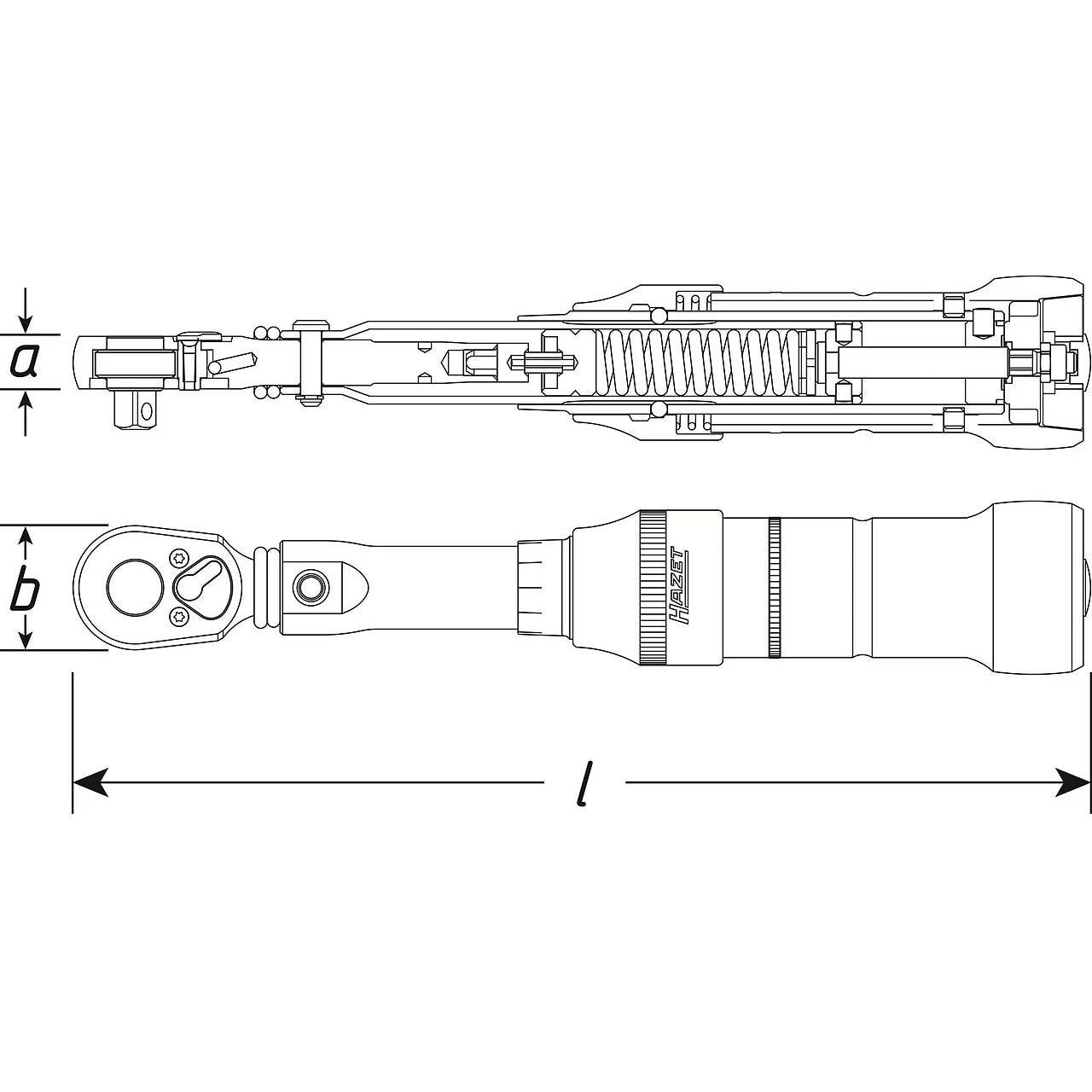 Hazet 6109-2CT 1⁄4″ Torque wrench ∙ 4 – 40 Nm ∙ ±2% ∙ With HiPer reversible ratchet