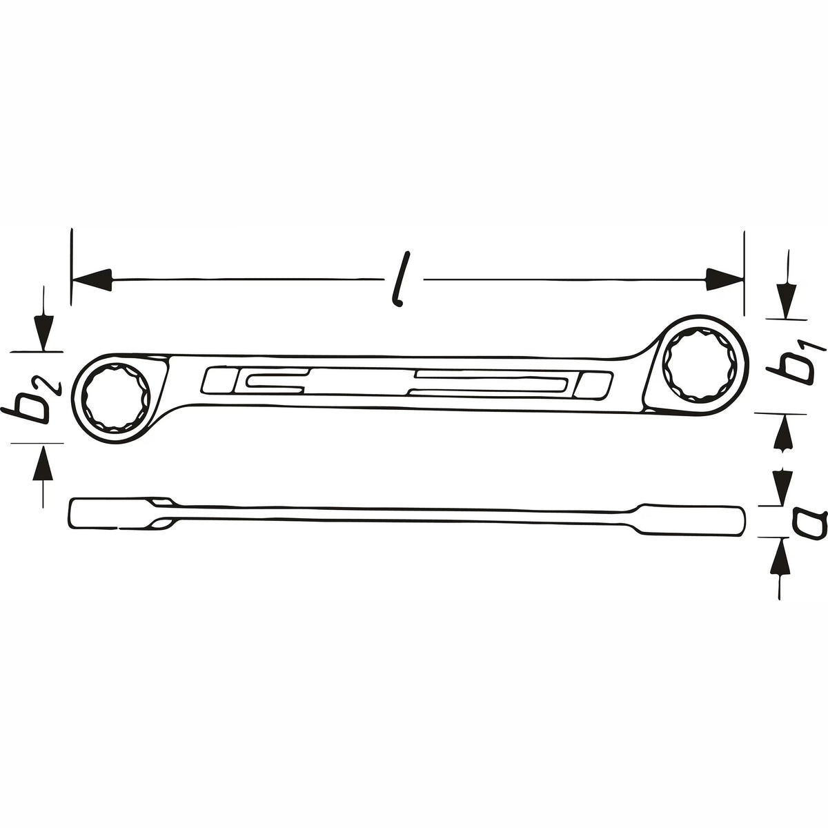 Hazet 610N-30X34 Double box-end wrench