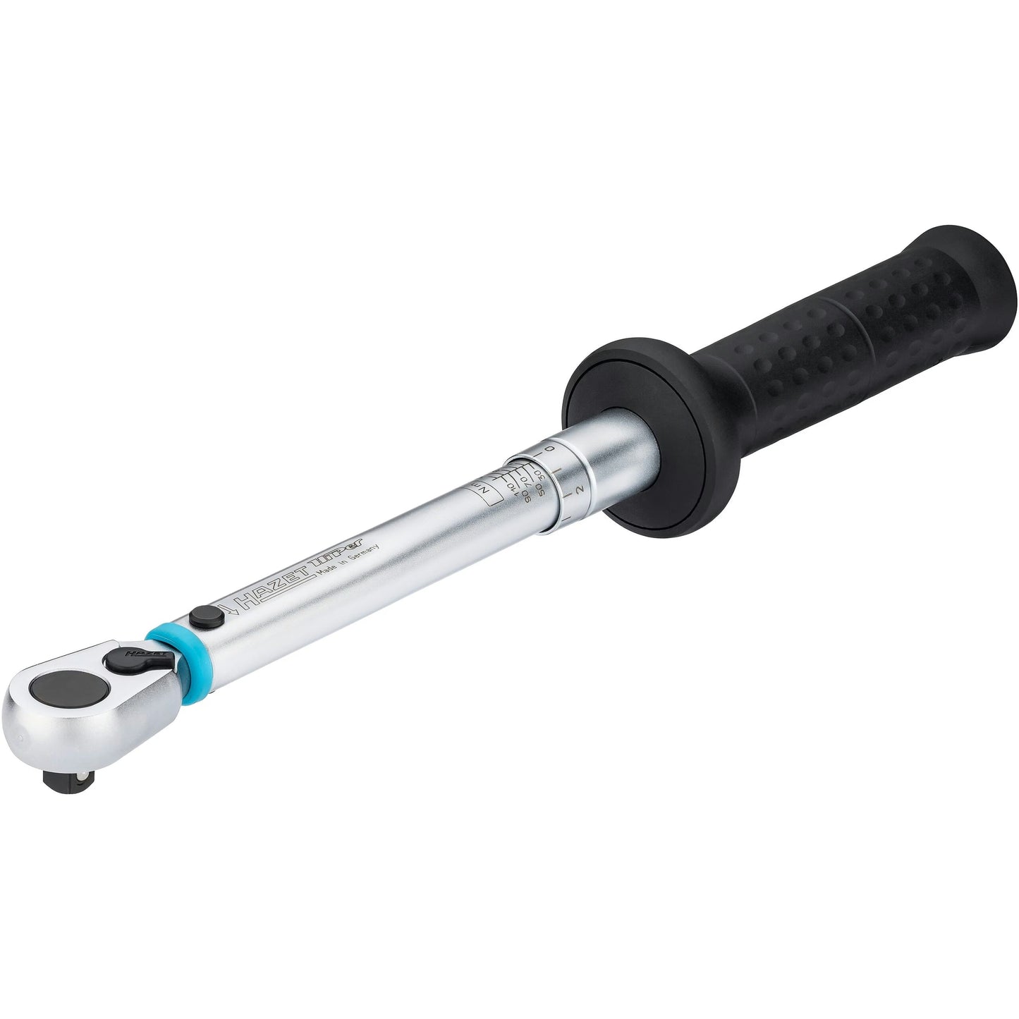 Hazet 6111-1CTCAL 3⁄8″ Torque wrench with DAkkS calibration certificate ∙ 20 – 120 Nm ∙ ±2% ∙ With HiPer reversible ratchet