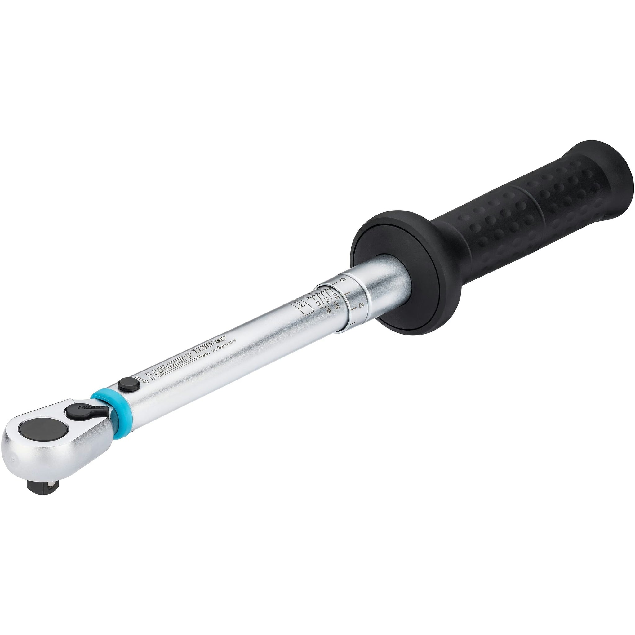 Hazet 6111-1CTCAL 3⁄8″ Torque wrench with DAkkS calibration certificate ∙ 20 – 120 Nm ∙ ±2% ∙ With HiPer reversible ratchet