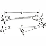 Hazet 612-16X18 Double box-end wrench ∙ open