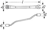 Hazet 612N-11X13 Double box-end wrench ∙ open