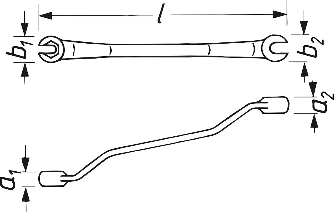 Hazet 612N-11X13 Double box-end wrench ∙ open