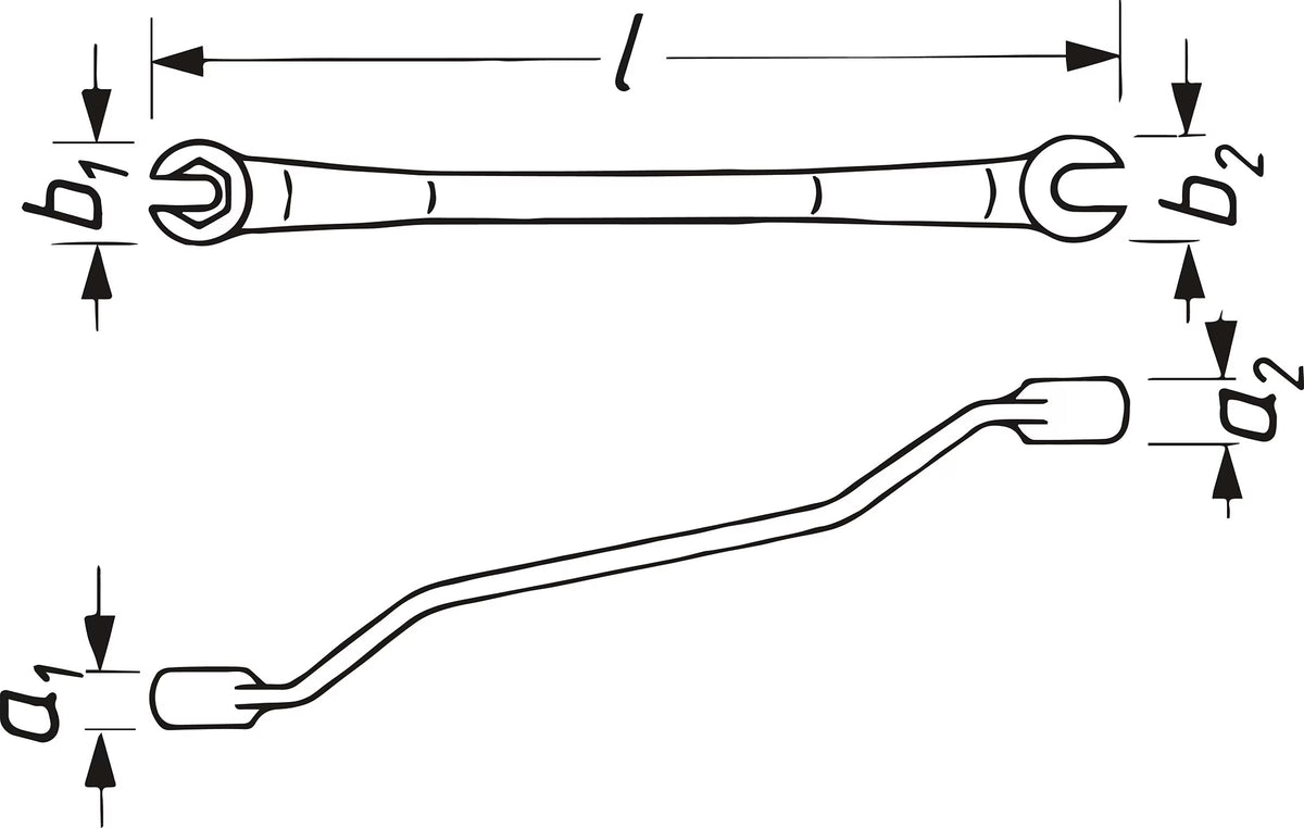 Hazet 612N-12X14 Double box-end wrench ∙ open