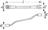 Hazet 612N-12X14 Double box-end wrench ∙ open