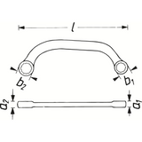 Hazet 615-S10x12 Turbo charger wrench - 12-point