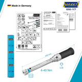 Hazet 6282-1CTCAL 9 x 12 mm Torque wrench with DAkkS calibration certificate ∙ 4 – 40 Nm ∙ ±2%