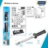 Hazet 6290-1CTCAL 9 x 12 mm Torque wrench with DAkkS calibration certificate ∙ 5 – 60 Nm ∙ ±2%