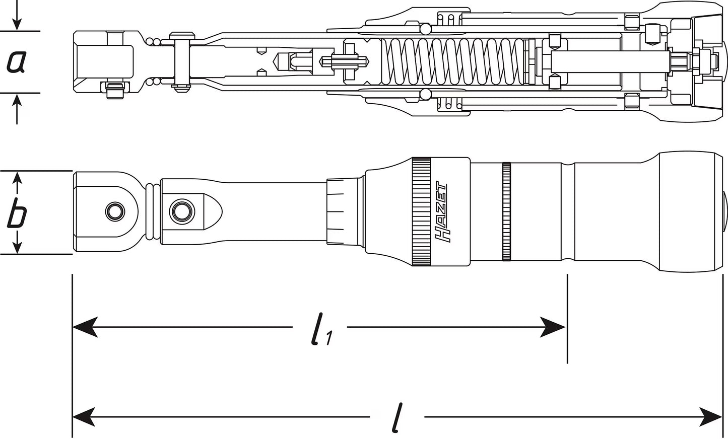 Hazet 6294-1CTCAL 14 x 18 mm Torque wrench with DAkkS calibration certificate ∙ 100 – 400 Nm ∙ ±2%