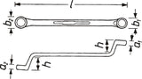Hazet 630-20X22 Double box-end wrench