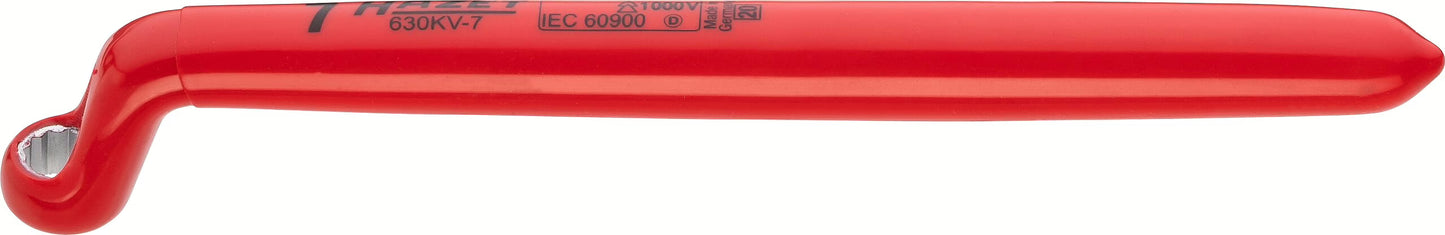 Hazet 630KV-7 Single box-end wrench ∙ with protective insulation