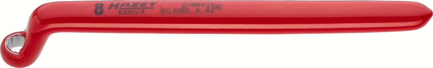 Hazet 630KV-8 Single box-end wrench ∙ with protective insulation