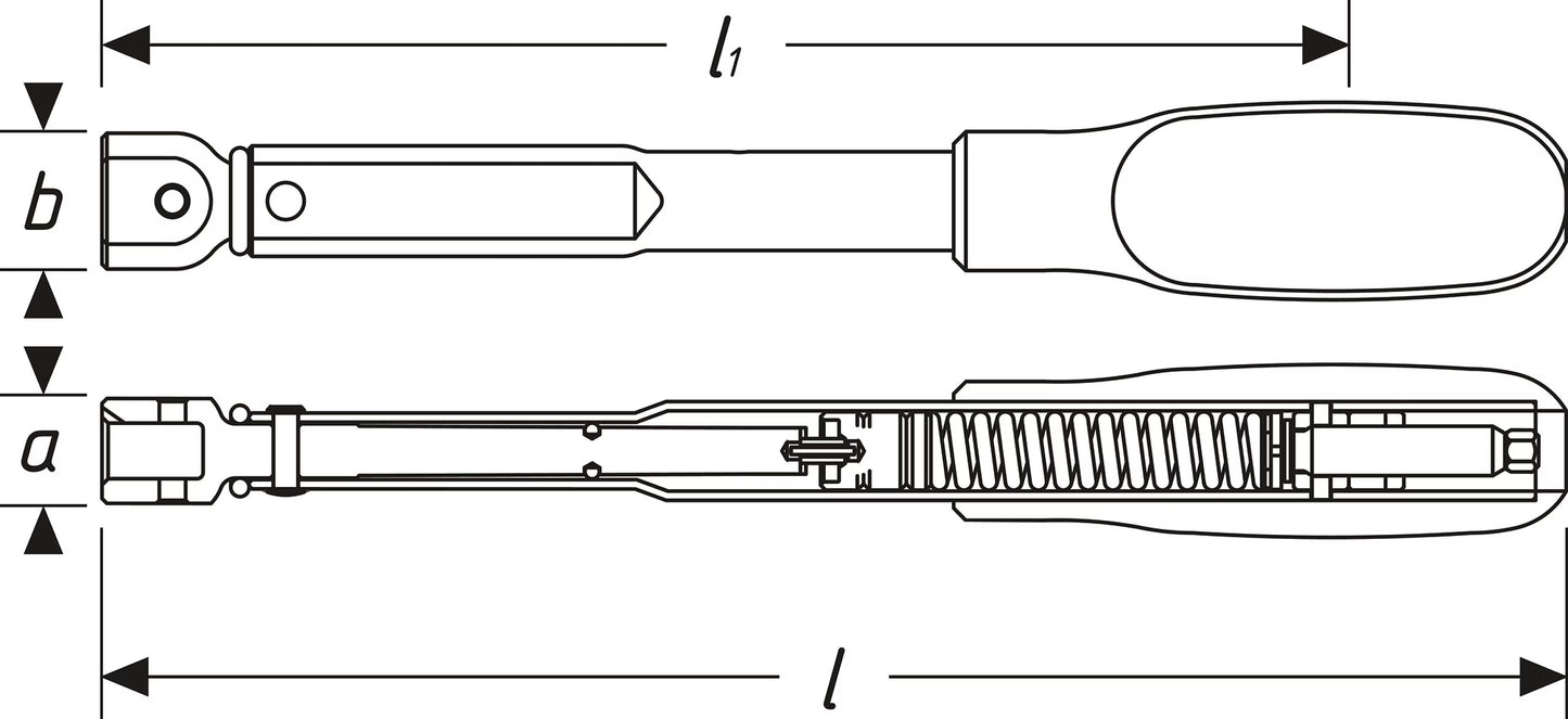Hazet 6391-25 9 x 12 mm Torque wrench ∙ 2 – 25 Nm ∙ ±2%