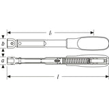 Hazet 6392-200V 14 x 18 mm Torque wrench ∙ 50 – 200 Nm ∙ ±2%