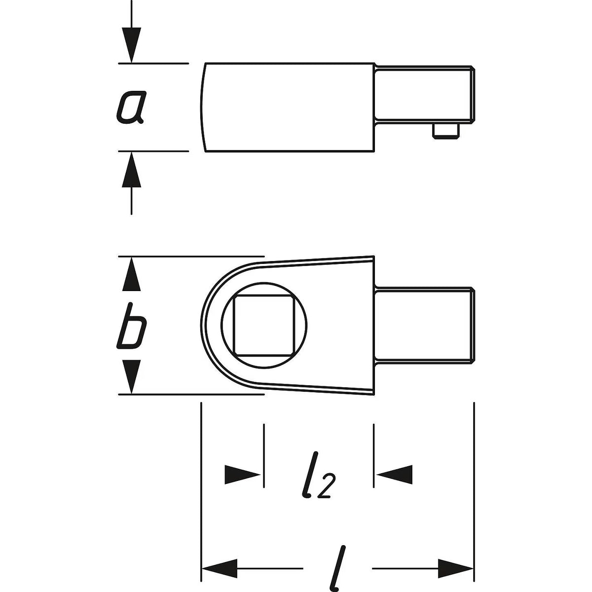 Hazet 6413-2 Sliding square
