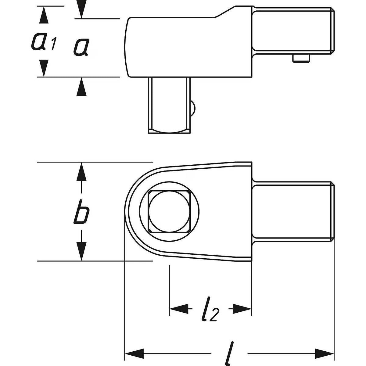 Hazet 6414 Insert square drive