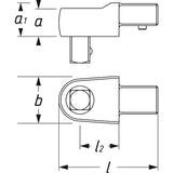 Hazet 6414 Insert square drive