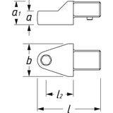 Hazet 6420D Insert tool holder ∙ for bits