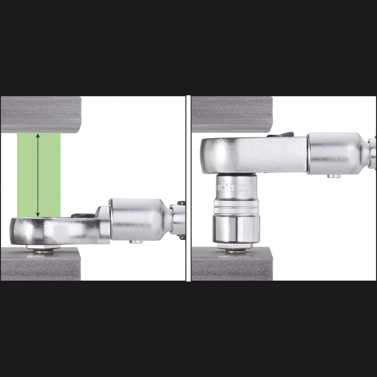 Hazet 6606D-18 Ratcheting insert box-end wrench