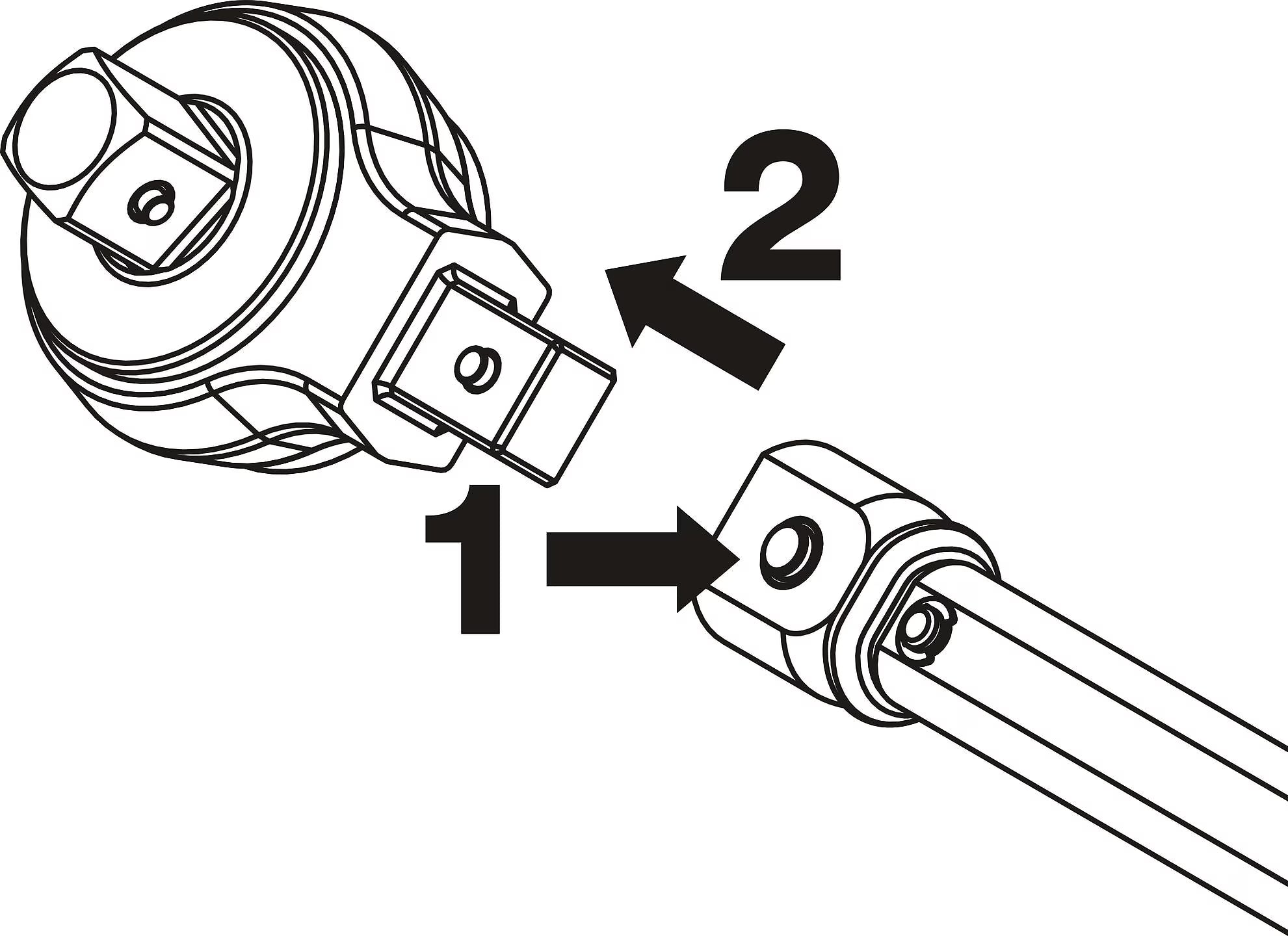 Hazet 6612C-18 Insert box-end wrench ∙ open