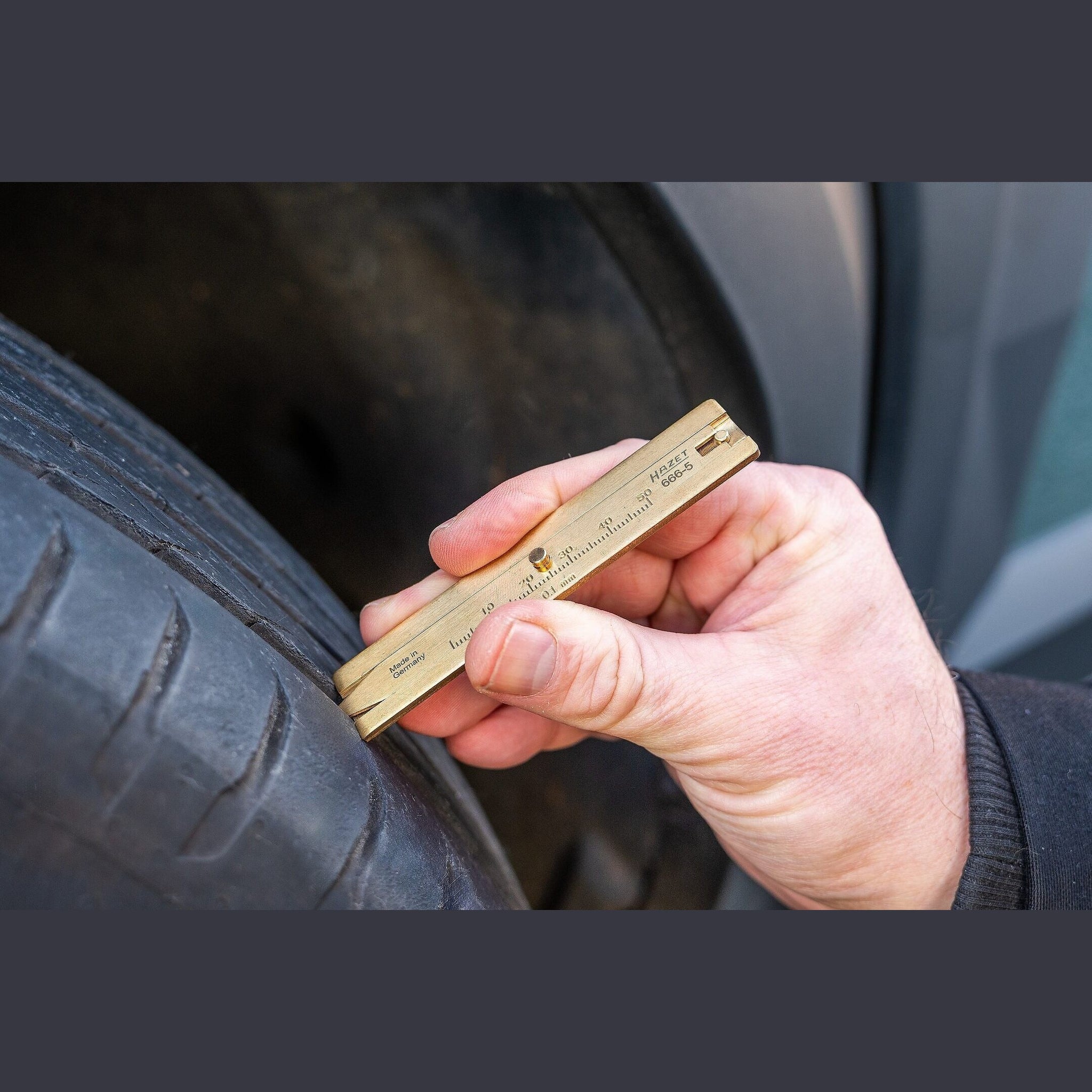 Hazet 666-5 Tyre tread depth gauge