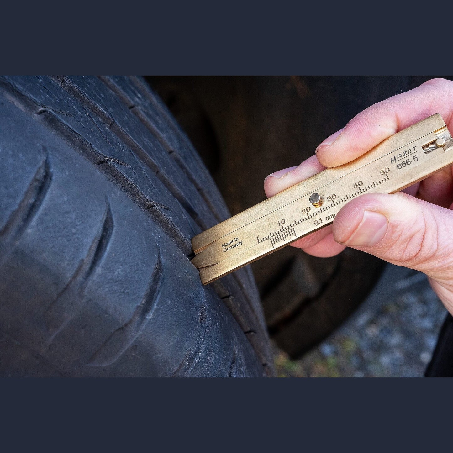 Hazet 666-5 Tyre tread depth gauge
