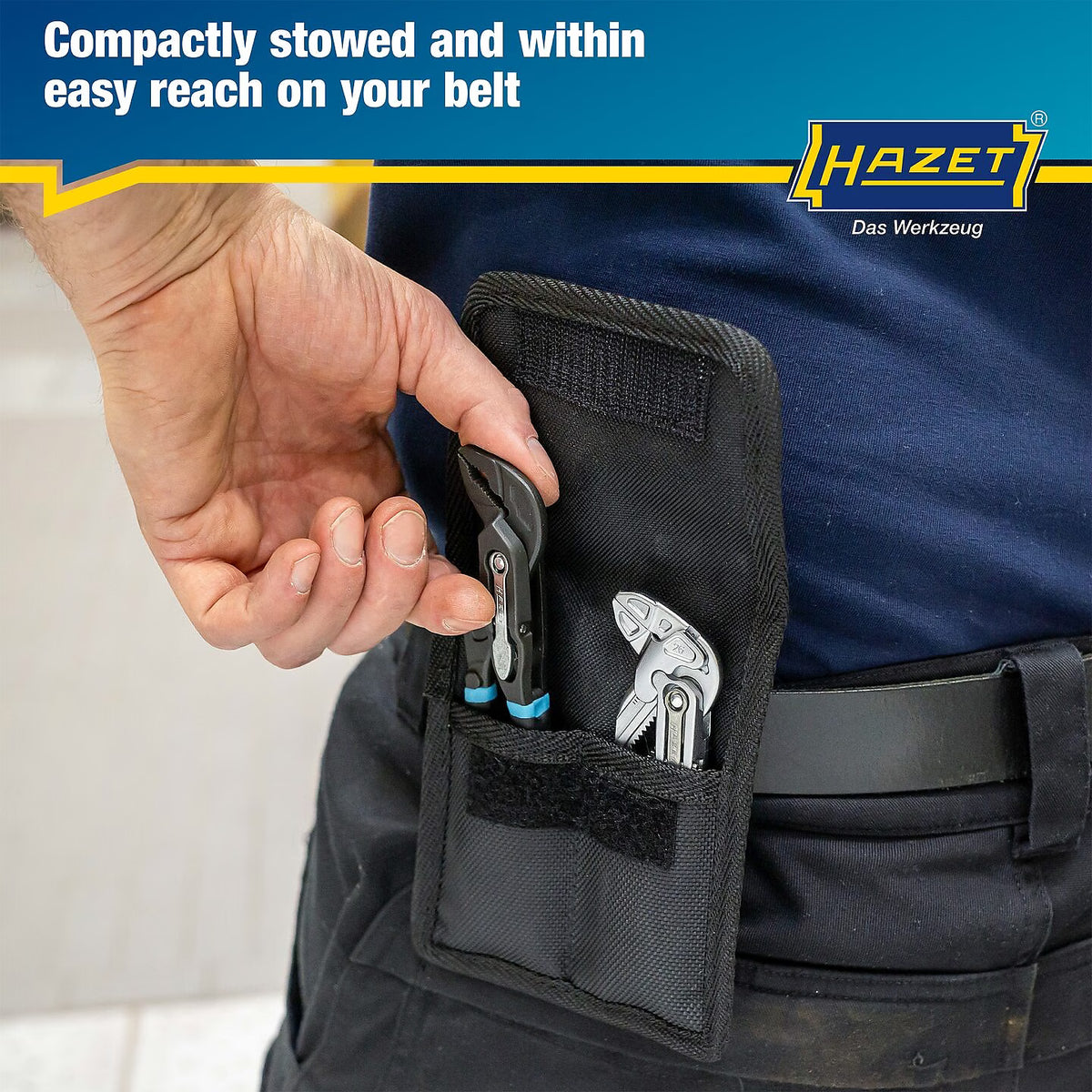 Hazet 760-2 Set of grip pliers wrenches and universal pliers
