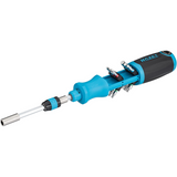 Hazet 811R-4 Ratcheting 1/4" Bit Holding Screwdriver with Magazine