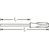 Hazet 811R-4 Ratcheting 1/4" Bit Holding Screwdriver with Magazine
