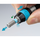 Hazet 811R-4 Ratcheting 1/4" Bit Holding Screwdriver with Magazine