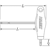 Hazet 829KK-2 Screwdriver ∙ with T-handle