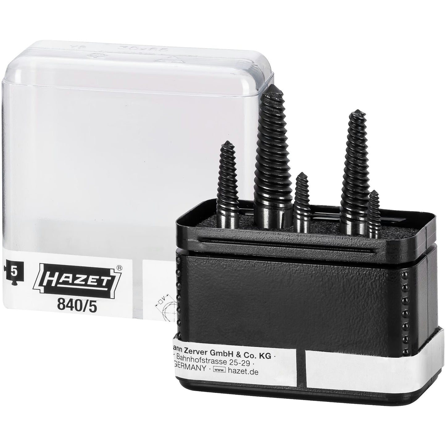 Hazet 840/5 Screw extractor set
