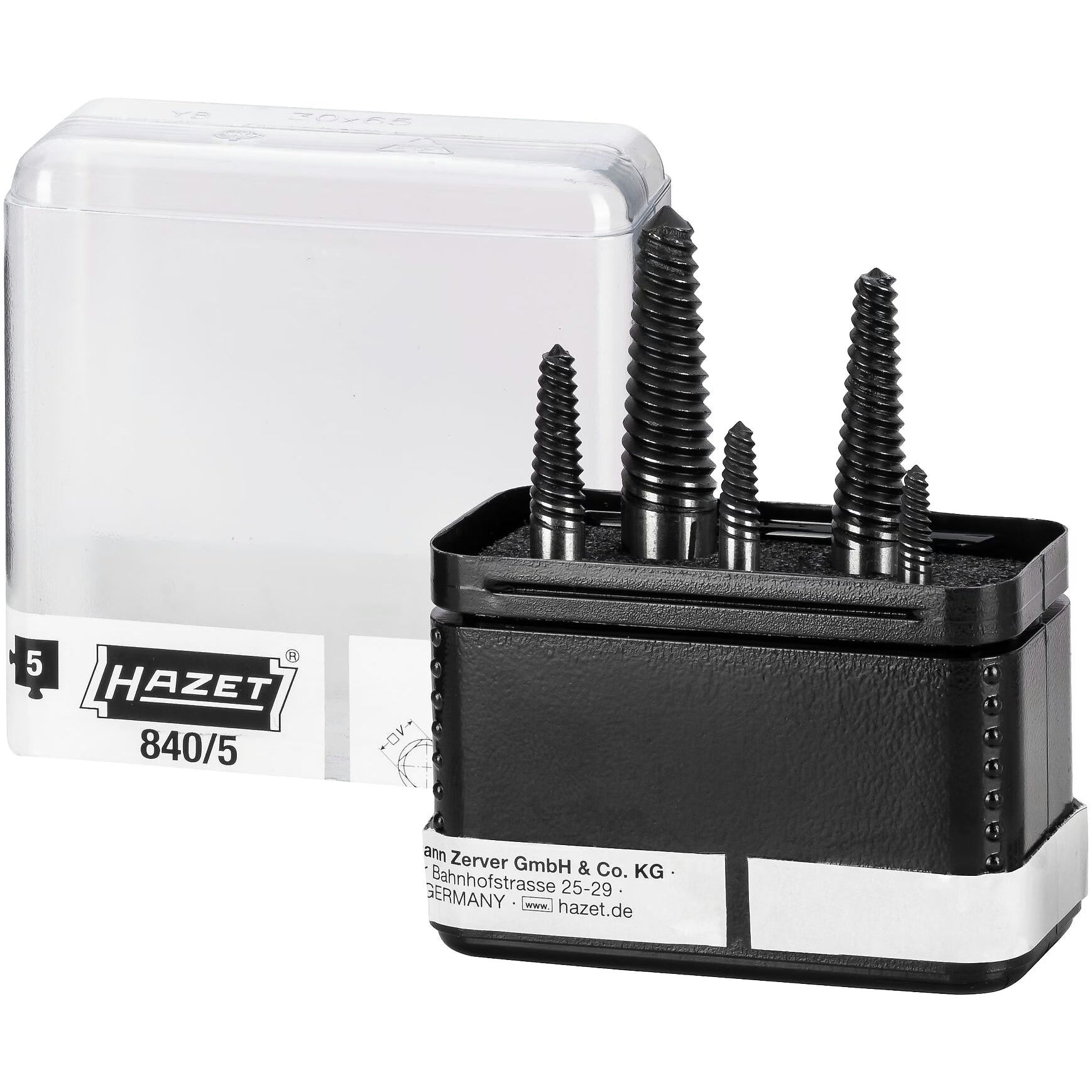 Hazet 840/5 Screw extractor set