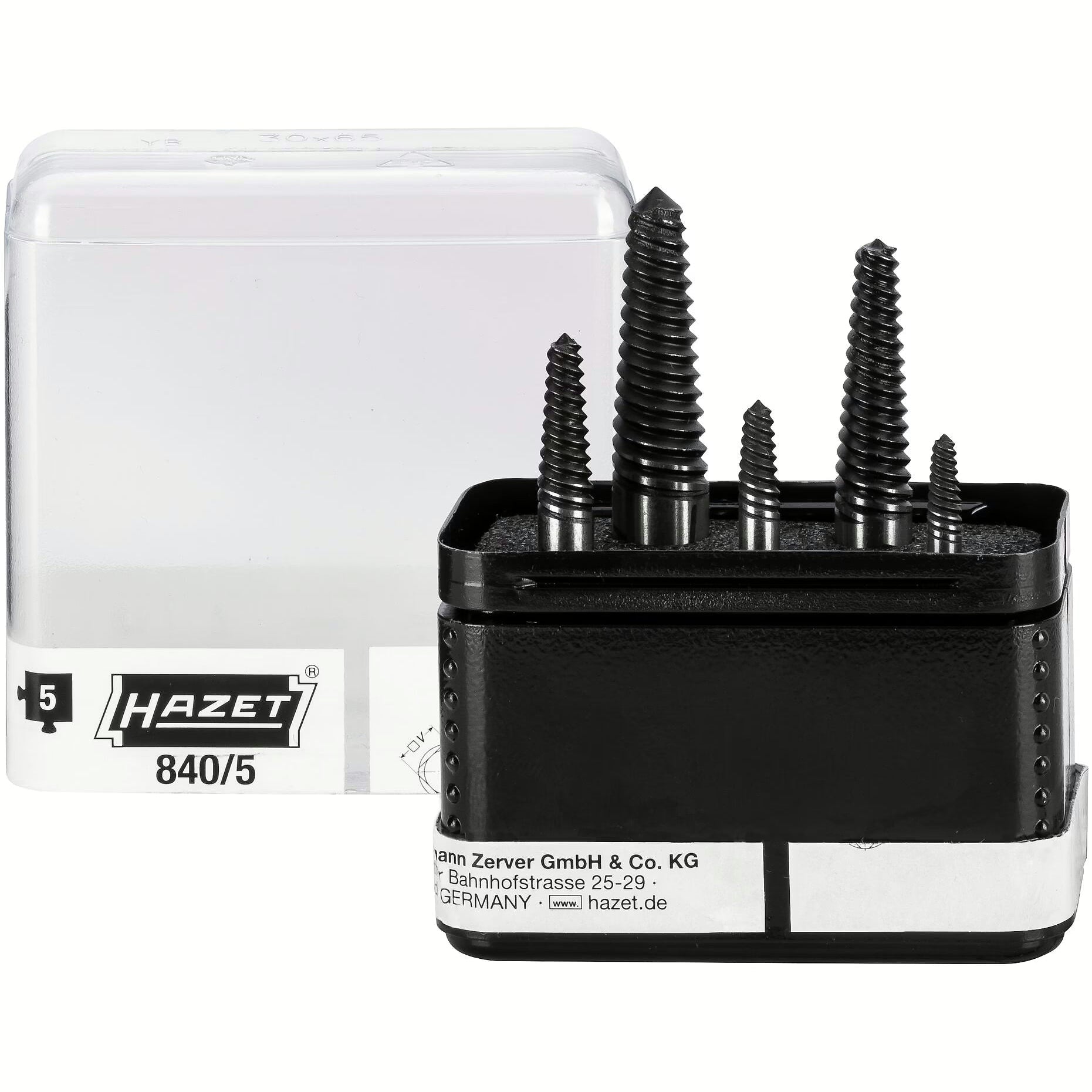 Hazet 840/5 Screw extractor set