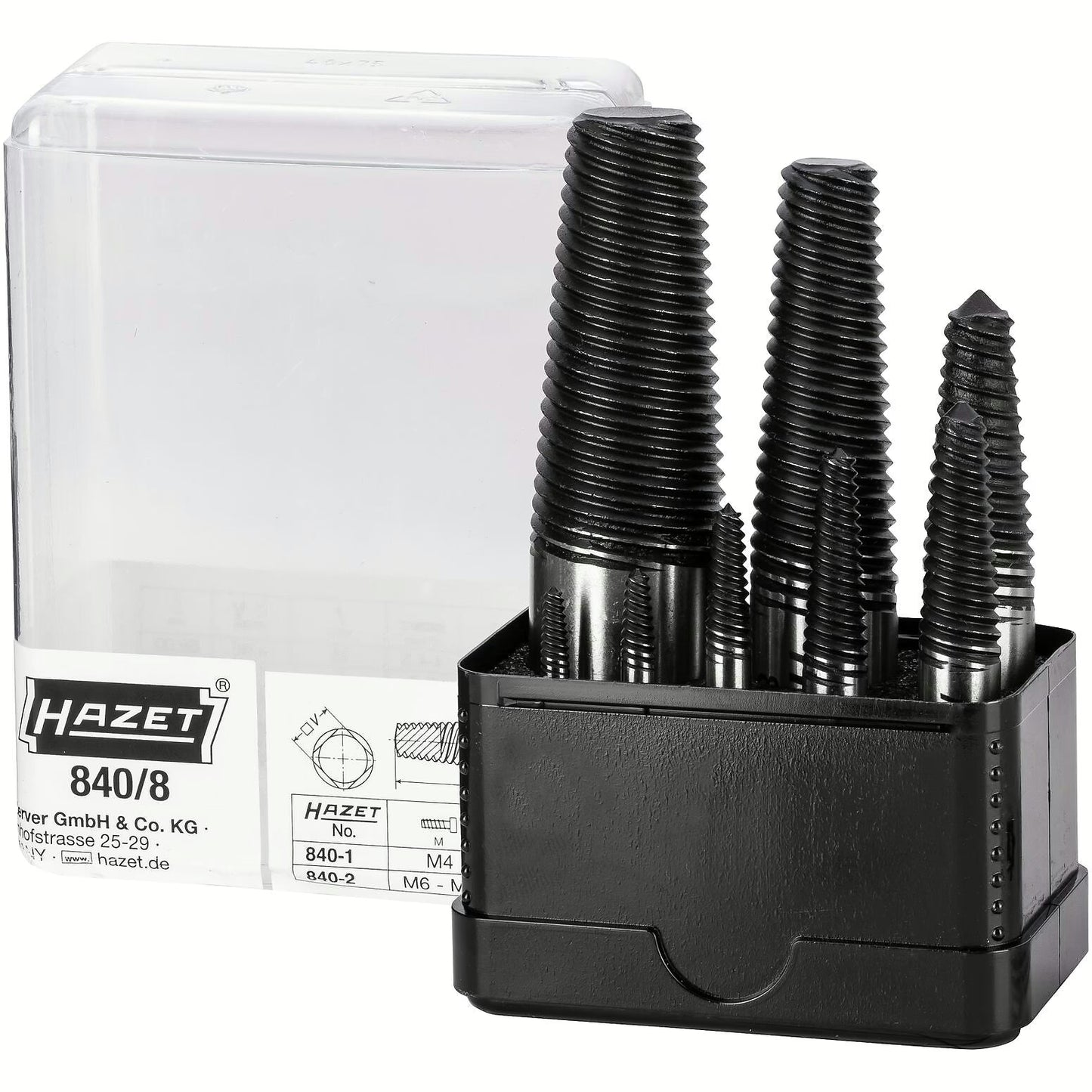 Hazet 840/8 Screw extractor set