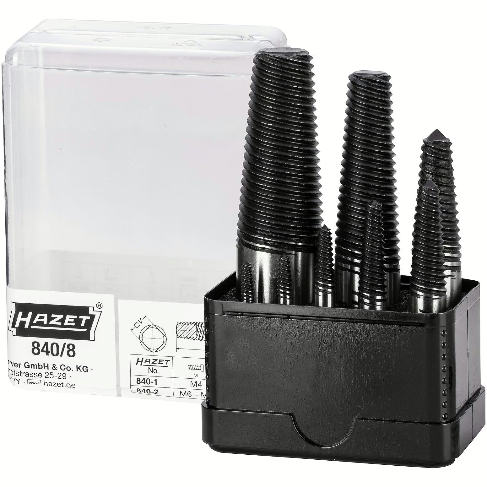 Hazet 840/8 Screw extractor set