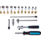 Hazet 854 1/4" 30 Pc Socket and Bit Titanium-Nitride Set