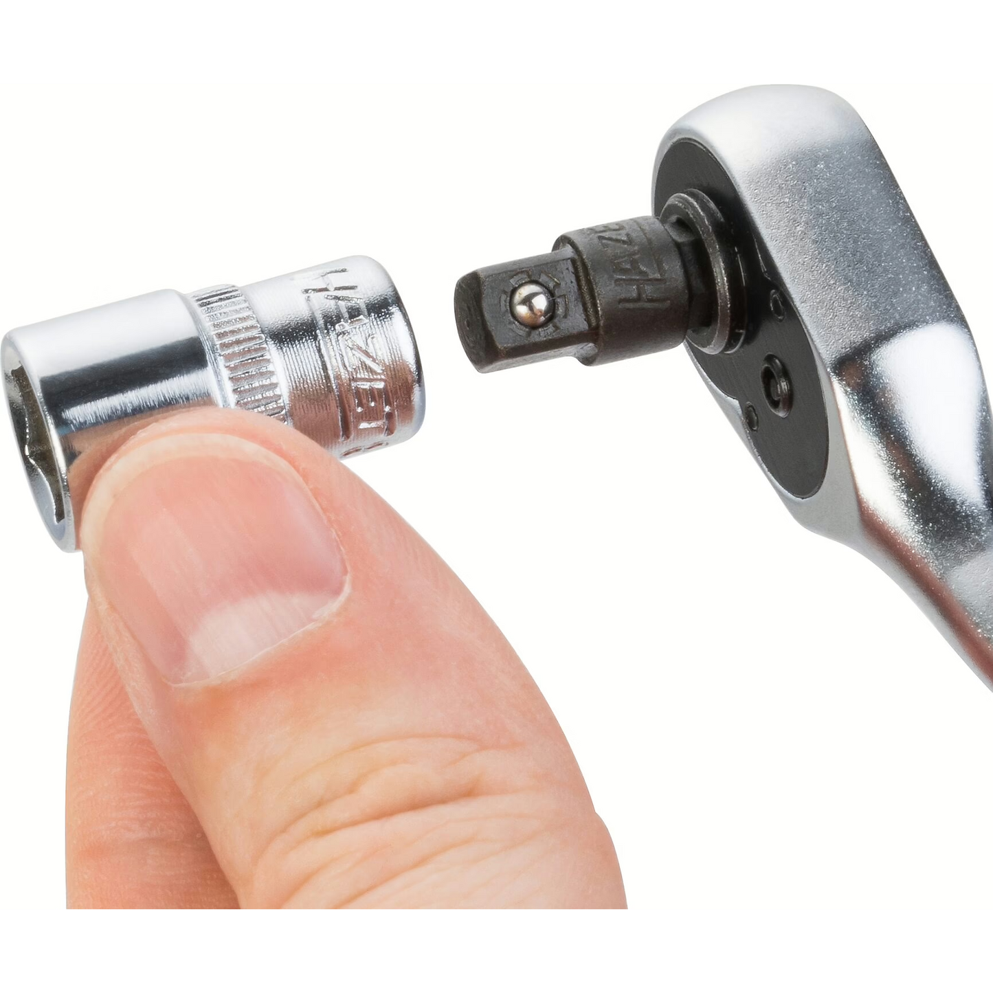 Hazet 863MBIT - 1⁄4″ Reversible Ratchet, Solid Steel For Bits