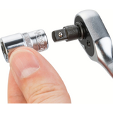 Hazet 863MBIT - 1⁄4″ Reversible Ratchet, Solid Steel For Bits